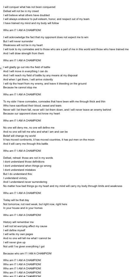 i am a champion speech transcript